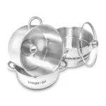 Set oala capac si cos pentru gatire la abur, 8 litri, inox, inaltime 40 cm, diametru 26 cm_img_03