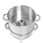 Set oala capac si cos pentru gatire la abur, 8 litri, inox, inaltime 40 cm, diametru 26 cm_img_04