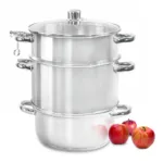Set oala capac si cos pentru gatire la abur, 8 litri, inox, inaltime 40 cm, diametru 26 cm_img_11