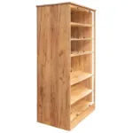 Vitrina magazin pentru prajituri si bomboane, stejar kraft, 80x50x180 cm_img_02