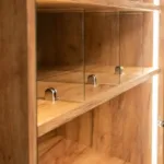 Vitrina magazin pentru prajituri si bomboane, stejar kraft, 80x50x180 cm_img_04