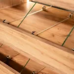 Vitrina magazin pentru prajituri si bomboane, stejar kraft, 80x50x180 cm_img_06