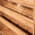 Vitrina magazin pentru prajituri si bomboane, stejar kraft, 80x50x180 cm_img_08