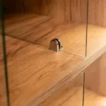 Vitrina magazin pentru prajituri si bomboane, stejar kraft, 80x50x180 cm_img_09