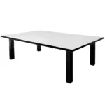 Masa conferinta, 220x130x76 cm, alb alpin, cadru metalic negru_img_00