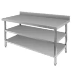 Masa gastronomica inox perete, doua polite, 150x60x85 cm, inox_img_00