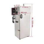 Afumatoare profesionala din inox electrica 8 rafturi, 1000 W, 30-135 C_img_03