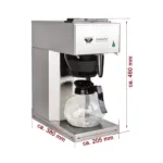 Aparat de cafea inox, 2 cani sticla, 1,5 litri fiecare, placa incalzita, 2060W, BGK2-GK_img_04