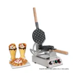 Aparat waffle profesional, 1 waffle hexagon, 1500 W, 100x160 mm, BWA-10_img_07