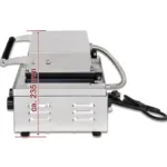 Aparat waffle profesional, 3 forme dreptunghi, 1500 W, 260x130 mm, BBW-3_img_03