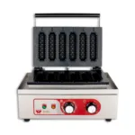 Aparat waffle profesional, 6 forme, 1500 W, placa 125x30 mm, BWA-9_img_02