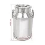 Bidon inox lapte, miere, ulei 40 litri, diam 345x560mm, capac etans, BMK-40_img_01