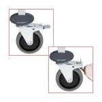 Carucior inox servire 2 rafturi, cadru patrat, dimensiuni 107x50x96 cm, roti blocabile_img_04