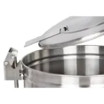 Cos inox pentru gunoi cu pedala 50 litri, cu roti, capac rabatabil_img_05