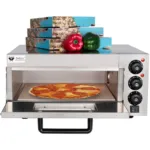 Cuptor pizza cu 1 camera, 2000W, inox, camera 415x400x120 mm, termostat 350°C_img_01