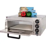 Cuptor pizza cu 1 camera, 2000W, inox, camera 415x400x120 mm, termostat 350°C_img_02