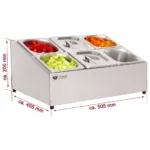 Cuve inox pentru ingrediente 6xGN 16, 505x400x250 mm_img_02