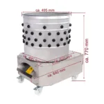 Deplumator pasari BRM-7P, tambur 600 mm, 1500 W, 250 pasariora_img_03