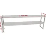 Etajera inox pentru masa de lucru 1995x280x630 mm, 2 polite_img_01