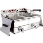 Friteuza electrica profesionala 13+13 litri, 2x5000W, 400V cu robinet_img_02