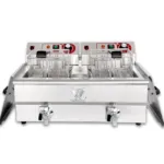 Friteuza electrica profesionala 13+13 litri, 2x5000W, 400V cu robinet_img_03