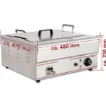 Friteuza electrica profesionala 18 litri, 5000W, 400V cu robinet_img_02