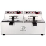 Friteuza electrica profesionala 9+9 litri, 2x3000W, 230V, dimensiuni cos 180x210x110 mm, BTF10B_img_01