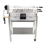 Gratar pe carbuni cu protap si rotisor electric din inox 3 in 1, motor 4 W, suprafata 660x355 mm_img_01