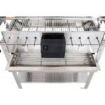 Gratar pe carbuni cu protap si rotisor electric din inox 3 in 1, motor 4 W, suprafata 660x355 mm_img_06