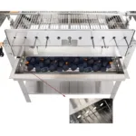 Gratar pe carbuni cu protap si rotisor electric din inox 3 in 1, motor 4 W, suprafata 660x355 mm_img_07