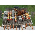 Gratar pe carbuni cu protap si rotisor electric din inox 3 in 1, motor 4 W, suprafata 660x355 mm_img_08