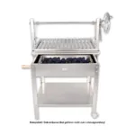 Gratar pe carbuni din inox tip Argentinian, reglabil inaltime, 1050x565x1255 mm, BAG-1_img_01