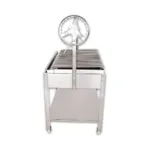 Gratar pe carbuni din inox tip Argentinian, reglabil inaltime, 1050x565x1255 mm, BAG-1_img_06