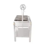 Gratar pe carbuni din inox tip Argentinian, reglabil inaltime, 1050x565x1255 mm, BAG-1_img_07