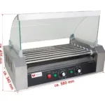 Grill hot dog 7 elemente incalzire, 1400W, inox, 580x340x405 mm_img_01