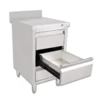 Masa inox tip dulap, 3 sertare, cu rebord, BSS-60A, 500x600x950 mm_img_04