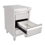 Masa inox tip dulap, 3 sertare, fara rebord, BSS-60, 500x600x850 mm_img_04