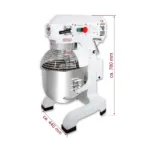 Mixer planetar profesional 20 litri, 900W, 3 viteze, bol detasabil, alb_img_05
