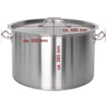 Oala profesionala inox 40 litri, capac inclus, baza sandwich_img_01