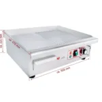 Plita grill electrica suprafata mixta, 550x365 mm, 3000W, greutate 22 kg_img_02