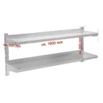 Raft perete inox, 2 polite, 1600x295 mm, reglabila, capacitate 35 kgpolita_img_01