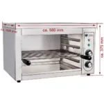 Salamandra din inox, dimensiuni 58x40x38 cm, gratar detasabil, temperatura 0-300C_img_02