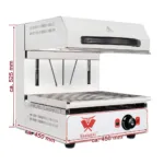 Salamandra profesionala, 2800W, inox, gratar 435 x 500 mm, termostat 290°C_img_03