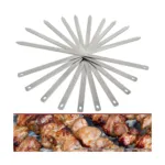 Set 10 tepuse inox pentru gratar, lungime 600 mm, latime 20 mm_img_03