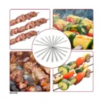 Set 10 tepuse inox pentru gratar, lungime 600 mm, latime 20 mm_img_05