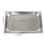 Set 2 Chafing dish profesional inox 1xGN 11, 1xGN12, 2xGN14, pentru mentinere calda_img_02