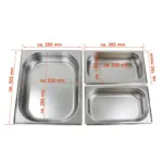 Set 2 Chafing dish profesional inox 1xGN 11, 1xGN12, 2xGN14, pentru mentinere calda_img_03