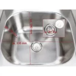 Spalator inox de maini cu robinet 40x40x46 cm, cu spatar 3 laturi, montaj perete_img_03