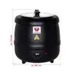 Supiera electrica, inox, 9 litri, 400 W, temperatura reglabila, 340x340x370 mm_img_02