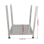 Suport gratar gaz GGB cu polita depozitare, 780x600 mm_img_01